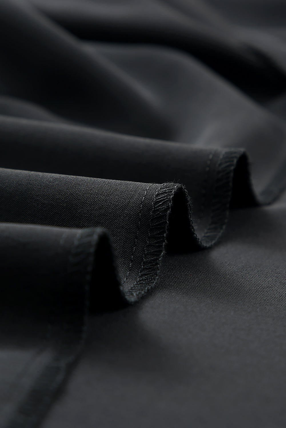 Black Ruffled Sleeve Shift Dress