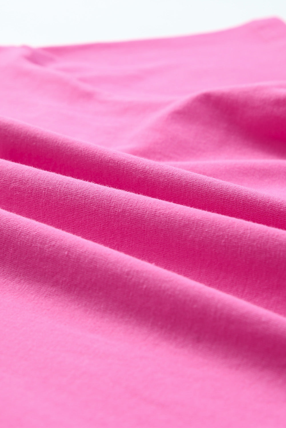Pink Rhinestone Fringe Short Sleeve Crop Top
